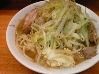 「小ラーメン（にんにくからめ）」@ラーメン二郎 立川店の写真