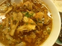 「11月限定 カレーラーメンHOT ver.1.1+半ライス（85」@らあめん工房 まんぼぉの写真