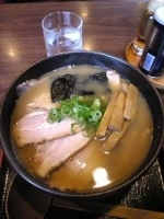 「チャーシュー麺中+メンマ」@麺屋 六文銭の写真