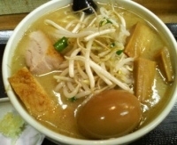 「味玉味噌ラーメン 大盛 野菜大盛 生ニンニク」@味噌麺処 花道庵の写真