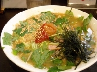 「梅と三つ葉のらぁめん（期間限定）」@旭川らあめん ひでまるの写真