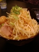 「どかめん+煮卵」@麺豪力の写真