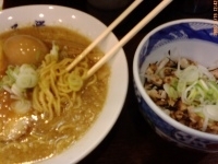 「元ラーメン（醤油）ぶためしセット+味玉（限定10個） 650円+」@神田元楽の写真