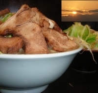 「とんこつ野菜ラーメン豚まし大盛り（あじ濃いめ）+野菜ダブル」@町田 大勝軒の写真