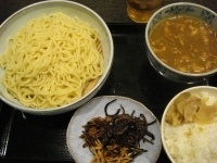 「カレーつけ麺+大ぶりシューマイ2ヶ+白ご飯」@めん処 翔の写真