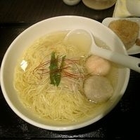 「あら炊き塩らあめん焼きおにぎり付」@麺屋 海神の写真