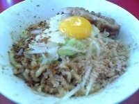 「まぜそば（750円）」@ジャンクガレッジ 東大宮店の写真