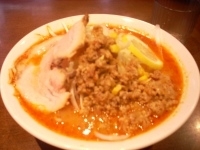 「火山ラーメン（辛め）」@旭川らあめん ひでまるの写真