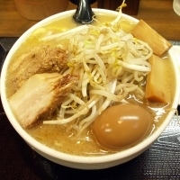 「味玉味噌ラーメン 850円 特盛 100円 野菜大盛 ニンニク追」@味噌麺処 花道庵の写真