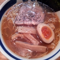 「中華そば 600円 大盛（無料サービス）」@和風ラーメン和鉄 四谷店の写真