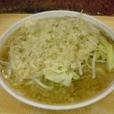 ラーメン豚入り（ニンニク少なめ+あぶら増し）