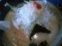 「九州白味噌ネギらーめん」@らーめん まる貴やの写真