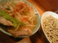 「小つけ麺（ノーコール）」@ラーメン二郎 八王子野猿街道店2の写真