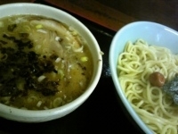 「チャーシューつけ麺（塩・あつもり）」@喜奴屋の写真