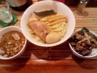 「味玉つけ麺細麺300g+チャーシューほぐし丼」@らーめん こてつの写真