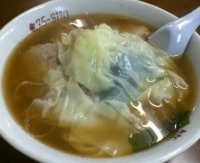 「ワンタンメン\580 + チャーシュー\200」@手打ちラーメン 笹の写真