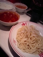 「冷やし味噌+定食」@蒙古タンメン 中本 御徒町店の写真