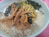 「ネギラーメン（コッテリ）+メンマ多め」@ラーメンショップ 藤岡店の写真