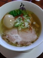 「味玉ラーメン（細麺）」@麺処 みどりの写真