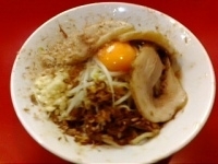 「まぜそば（ニンニク）」@ジャンクガレッジ 東大宮店の写真