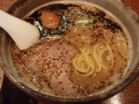 「味玉胡麻らーめん+肉まぶし飯」@拉麺 阿修羅 船橋本店の写真