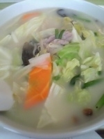 「白湯野菜タンメン（￥850）」@中国家常料理 上海港の写真