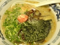 「らあめん（細麺）（+明太子、+替え玉*2）700円+100円+1」@豚゛竜らあめん 亀戸店の写真