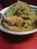 「小豚+ミックス節（ノーコール）」@ラーメン二郎 相模大野店の写真