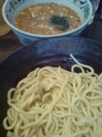 「つけ麺（あつもり,中）+味玉+半肉増し」@狼煙 〜NOROSHI〜の写真