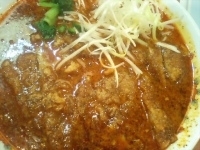 「パイコー直伝タンタン麺（大辛）+小ライス（924円+157円）」@伝来家 我孫子店の写真