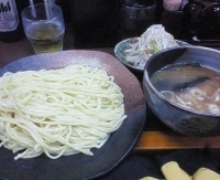 「しょう油つけ麺（大盛り440g）+野菜+味玉（クーポン）」@つけ麺隅田 門前仲町店の写真