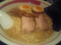 「鶏豚骨らーめん&味玉」@ラーメン長山の写真