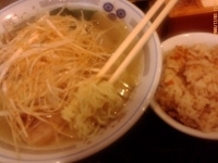 「ねぎラーメン+味玉+炊きこみご飯= 800円+100円+100円」@支那そば びぜん亭の写真