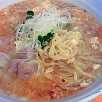 「カラたまメン+ワンタン （650円+100円）」@食空間 濱ちゃんの写真