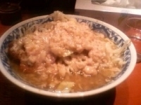 「ラーメン（野菜少な目、ニンニク、アブラ）」@麺香房 暖々の写真