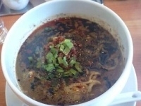 「四川黒坦々麺（白めし付） 880円」@天空記の写真