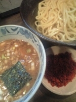 「辛つけ麺（味玉、半肉増し）」@狼煙 〜NOROSHI〜の写真