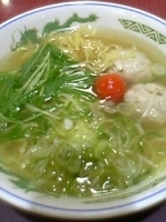 「高座豚の肉だんごラーメン（￥680）」@ゑびな軒 東名海老名SA下り線店の写真