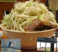 「大ラーメン豚入り（麺硬め、ニンニク、ヤサイマシマシ）『ヤサイ多め」@ラーメン二郎 八王子野猿街道店2の写真