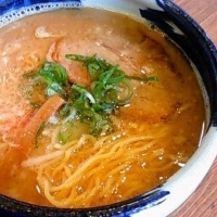 「白味噌 太麺 （650円）」@梟 環七平和島店の写真