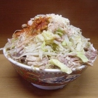 「ドカ盛豚ダブルラーメン 1,000円 + ドカ盛麺増し 100円」@ラーメン二郎 高田馬場店の写真