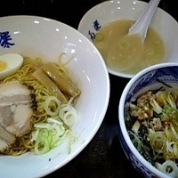 「油そば 650円+ぶためしセット 200円」@神田元楽の写真