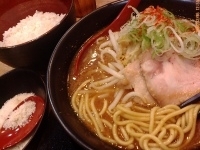 「TOKYO味噌らーめん+ハイカラ（粉チーズ）+白飯 820円+1」@TOKYO味噌らーめん A.O.の写真