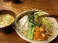 「軍鶏キムチ胡麻つけめん900円」@軍鶏家の写真