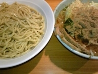 「小つけ麺+BB（にんにく多目）」@ラーメン二郎 八王子野猿街道店2の写真