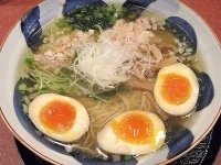 「とりそば（味付けたまごトッピング）」@らーめん天神下 大喜の写真