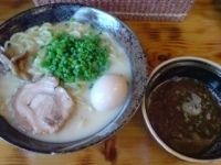 「鶏白湯つけ麺+味玉」@鶏そばや 竜神洞の写真