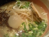 「レーディースラーメン+チャーシューご飯（680円+300円）」@魂麺の写真