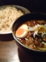 「牛すじカレーつけそば」@麺 池谷精肉店の写真