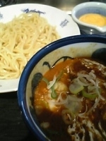 「本格派カリーつけめん（￥850）+濃厚チーズソーストッピング（￥」@三ツ矢堂製麺 中目黒本店の写真